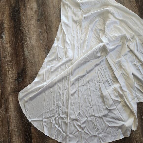 Retrofete Margot Dress White Size Medium Silk Blend Open Back Bridal NWT - Picture 11 of 16